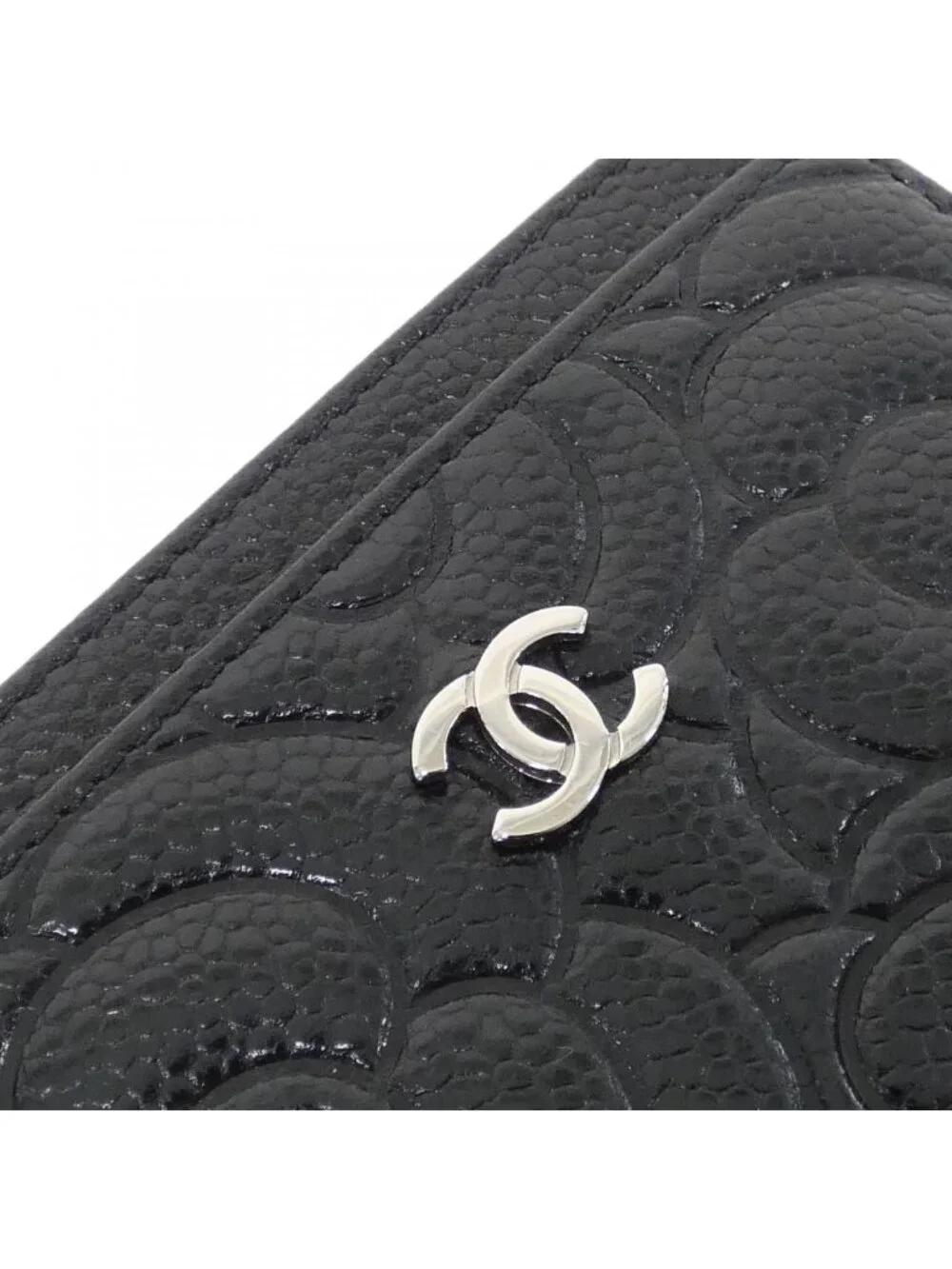 Chanel Card Case Card Holders Black